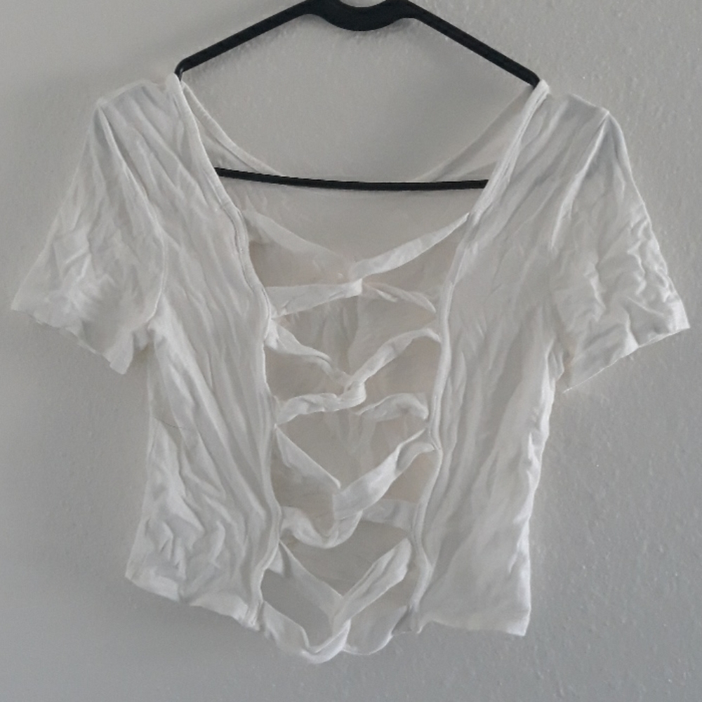 Criss-cross crop top